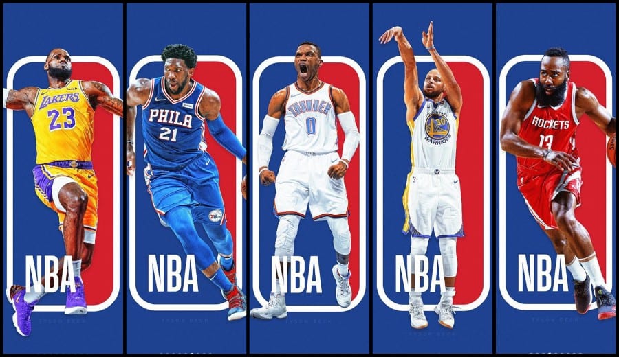 Cómo sería el logo de la NBA con las estrellas actuales como protagonistas?